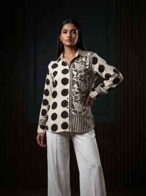 Ajrakh Shirts (Natural Crepe)