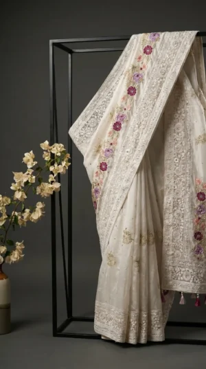 Designer Boutique Handwork Saree