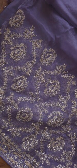 Dhakai ORGANZA-MUSLIN Handcrafted Saree