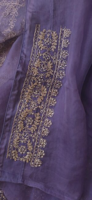 Dhakai ORGANZA-MUSLIN Handcrafted Saree