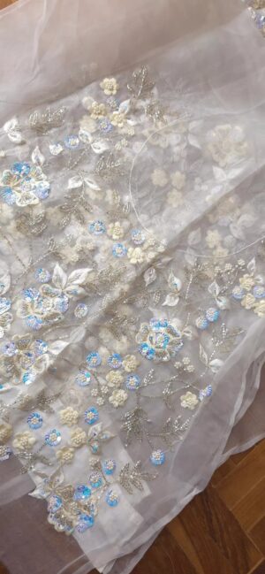Dhakai ORGANZA-MUSLIN Handcrafted Saree