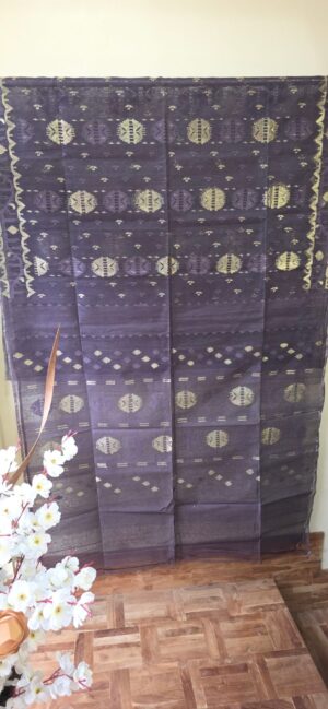 Pure Dhakai-Jamdani Half Silk Saree