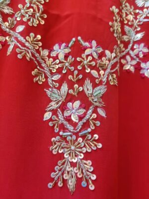 Pure Crepe Silk 3D Handwork Kaftan