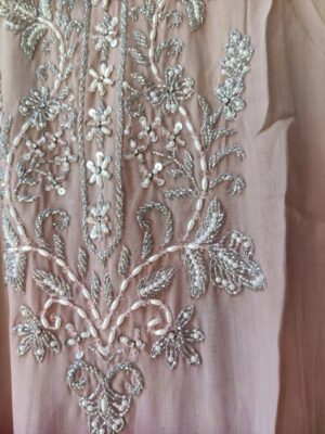 Pure Crepe Silk 3D Handwork Kaftan