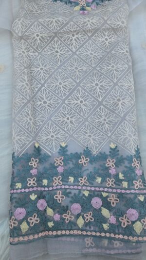 Pure Dhakai Muslin-Organza Suit