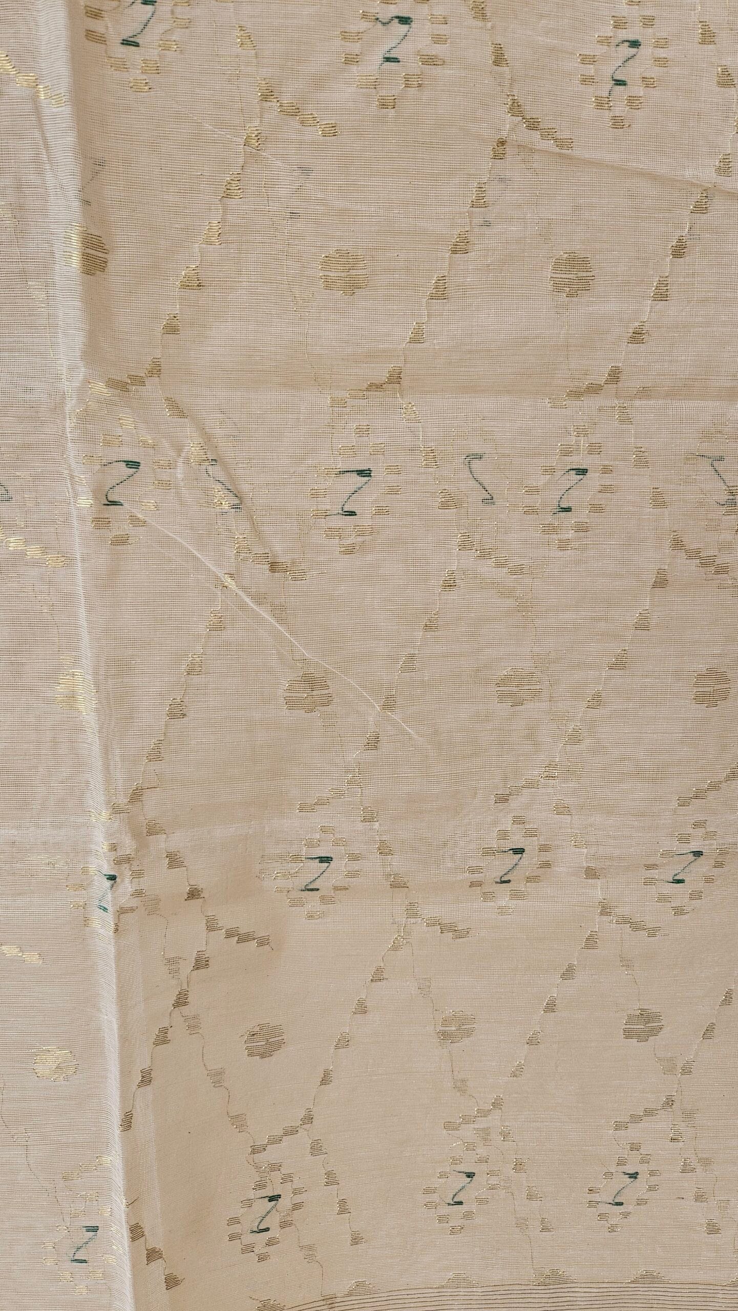 Pure Dhakai-Jamdani Half Silk Saree - Image 6