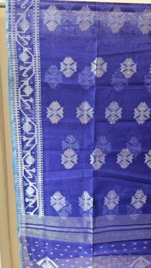 Pure Dhakai-Jamdani Half Silk Saree