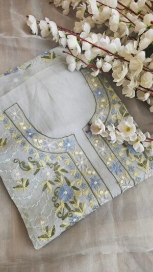 Pure Dhakai Muslin-Organza Suit