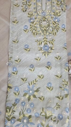 Pure Dhakai Muslin-Organza Suit