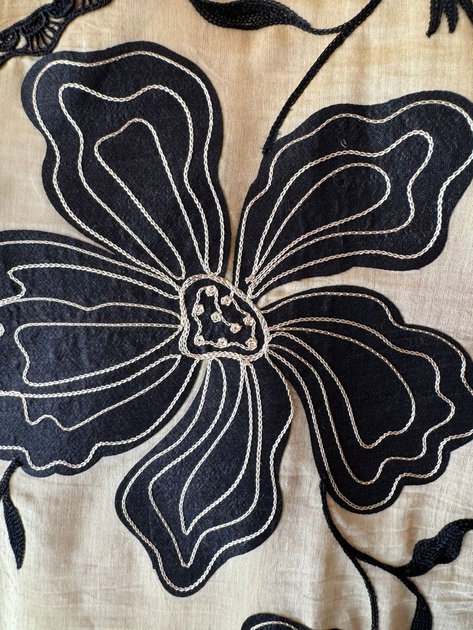 Designer Floral Applique Coord Set - Image 5
