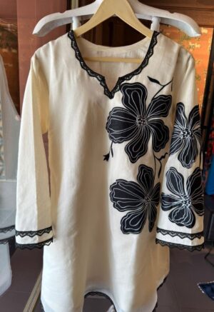 Designer Floral Applique Coord Set